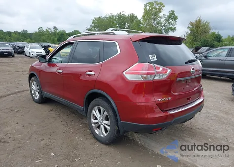 2016 Nissan Rogue Sv из США, поврежденный, VIN KNMAT2MV9GP593131